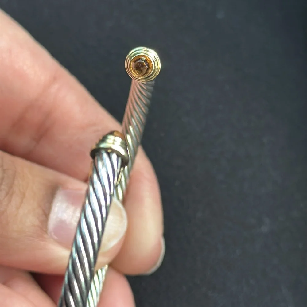 David Yurman Citrine Cable Bracelet Size Small - Picture 5 of 5